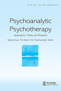 Cover image for Psychoanalytic Psychotherapy, Volume 34, Issue 2, 2020
