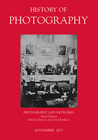 Cover image for History of Photography, Volume 41, Issue 4, 2017