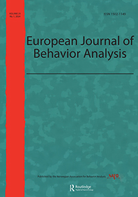 Cover image for European Journal of Behavior Analysis