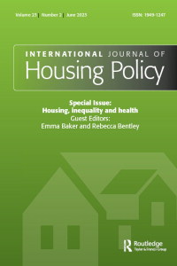 Cover image for International Journal of Housing Policy, Volume 23, Issue 2, 2023