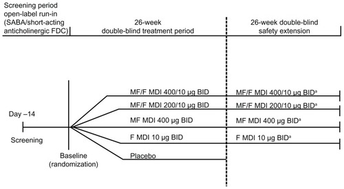 Figure 1 Study design.a75% of each group were randomly selected to continue into the safety extension.