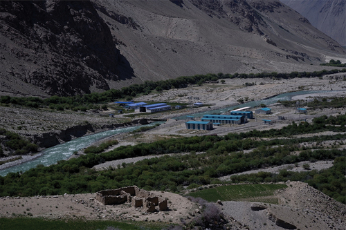 Figure 4. Langar BCP and cross-border bridge between Tajikistan and Afghanistan. © Mélanie Sadozaï, 2021.