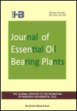 Cover image for Journal of Essential Oil Bearing Plants, Volume 19, Issue 4, 2016