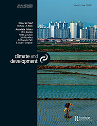 Cover image for Climate and Development, Volume 9, Issue 2, 2017