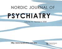 Cover image for Nordic Journal of Psychiatry, Volume 74, Issue 4, 2020