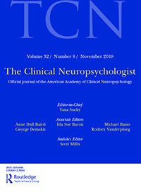 Cover image for The Clinical Neuropsychologist, Volume 32, Issue 8, 2018