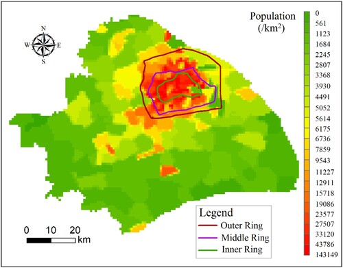 Figure 14. Population density of study area.