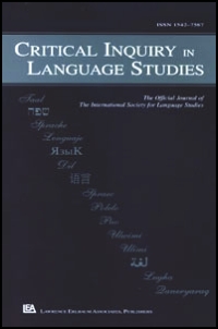 Cover image for Critical Inquiry in Language Studies, Volume 14, Issue 1, 2017
