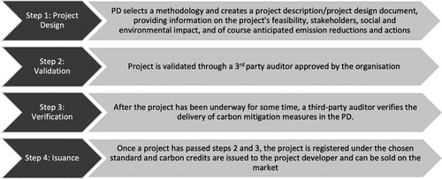 Figure 1. Development process carbon project.