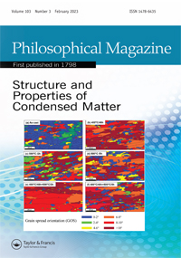 Cover image for Philosophical Magazine, Volume 103, Issue 3, 2023