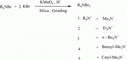 Scheme 1.  Oxidation of Br− to Br3 − by KMnO4