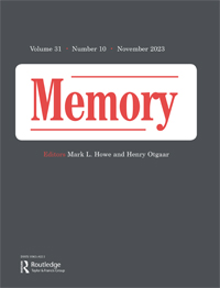 Cover image for Memory, Volume 31, Issue 10, 2023