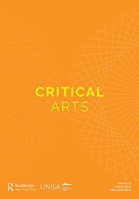 Cover image for Critical Arts, Volume 33, Issue 2, 2019