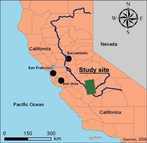 1. California study site location.