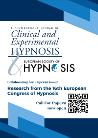 Cover image for International Journal of Clinical and Experimental Hypnosis, Volume 66, Issue 3, 2018