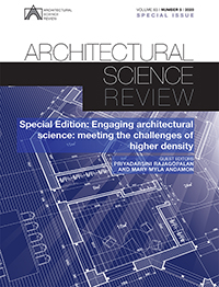Cover image for Architectural Science Review, Volume 63, Issue 5, 2020