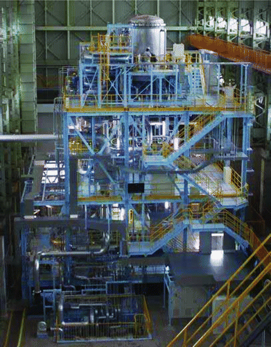 Figure 34 Liquid lithium loop facility for IFMIF at the JAEA Oarai to confirm stable free-boundary flow and purification