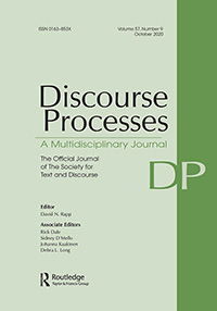 Cover image for Discourse Processes, Volume 57, Issue 9, 2020