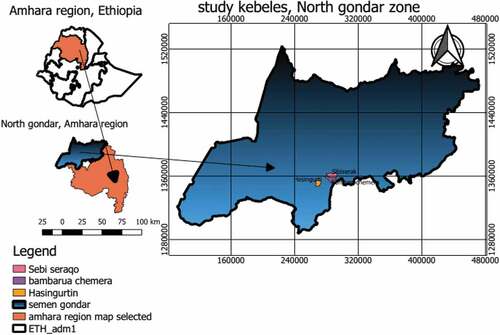 Figure 1. Map of the study area.