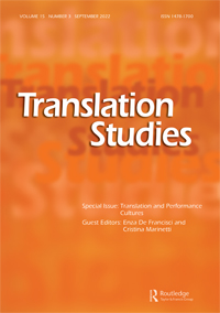 Cover image for Translation Studies, Volume 15, Issue 3, 2022