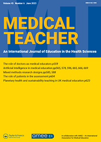 Cover image for Medical Teacher, Volume 45, Issue 6, 2023