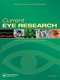 Cover image for Current Eye Research, Volume 42, Issue 10, 2017