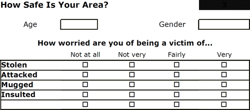 Figure 9 The questionnaire