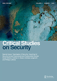 Cover image for Critical Studies on Security, Volume 11, Issue 1, 2023