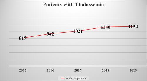 Figure 1 Patients with thalassemia.