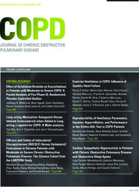 Cover image for COPD: Journal of Chronic Obstructive Pulmonary Disease, Volume 13, Issue 6, 2016