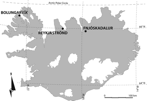Figure 1 Location map of the investigated areas.