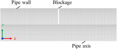 Figure 4. Sketch of the selected mesh scheme in CFD model