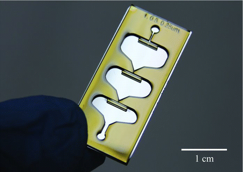 FIG. 1 Photograph of the fabricated microscale cascade impactor. (Color figure available online.)