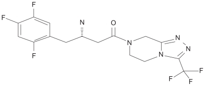 Figure 1 Structure of sitagliptin.