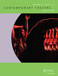 Cover image for Contemporary Theatre Review, Volume 31, Issue 1-2, 2021