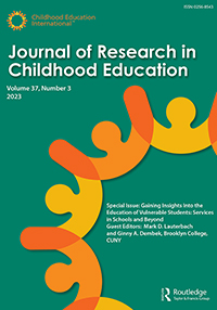 Cover image for Journal of Research in Childhood Education, Volume 37, Issue 3, 2023