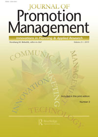 Cover image for Journal of Promotion Management, Volume 25, Issue 2, 2019
