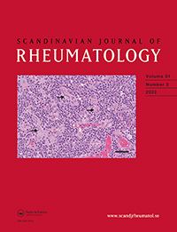 Cover image for Scandinavian Journal of Rheumatology, Volume 51, Issue 2, 2022