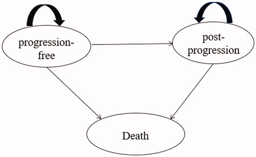 Figure 1. Partitioned survival model structure.