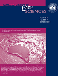 Cover image for Australian Journal of Earth Sciences, Volume 68, Issue 7, 2021