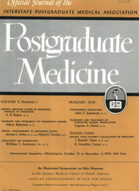 Cover image for Postgraduate Medicine, Volume 5, Issue 1, 1949