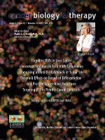 Cover image for Cancer Biology & Therapy, Volume 8, Issue 22, 2009