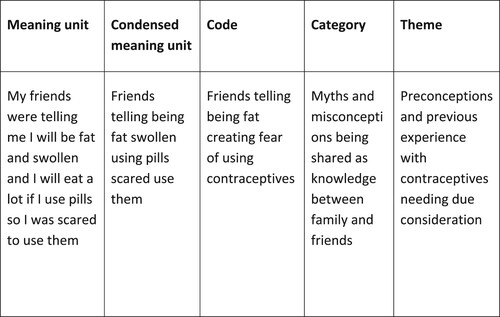 Figure 1. Example of the analytical process.