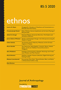 Cover image for Ethnos, Volume 85, Issue 5, 2020