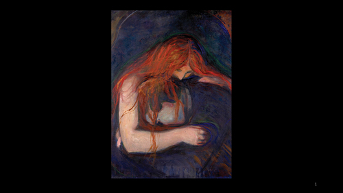 Figure 2. Edvard Munch, The Vampyre.
