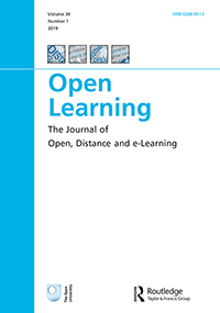 Cover image for Open Learning: The Journal of Open, Distance and e-Learning, Volume 34, Issue 1, 2019