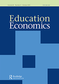 Cover image for Education Economics, Volume 24, Issue 5, 2016