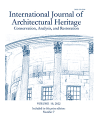 Cover image for International Journal of Architectural Heritage, Volume 16, Issue 7, 2022