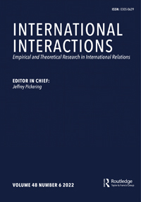 Cover image for International Interactions, Volume 48, Issue 6, 2022