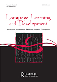 Cover image for Language Learning and Development, Volume 17, Issue 3, 2021